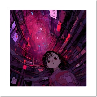 Enter the Digital Realm: Cyberpunk Aesthetics, Mind-Bending Anime, and Futuristic Manga Art Posters and Art